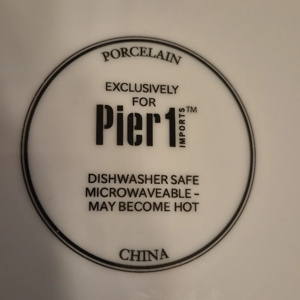 Pier 1 Imports Porcelain Blue Ring 10.5